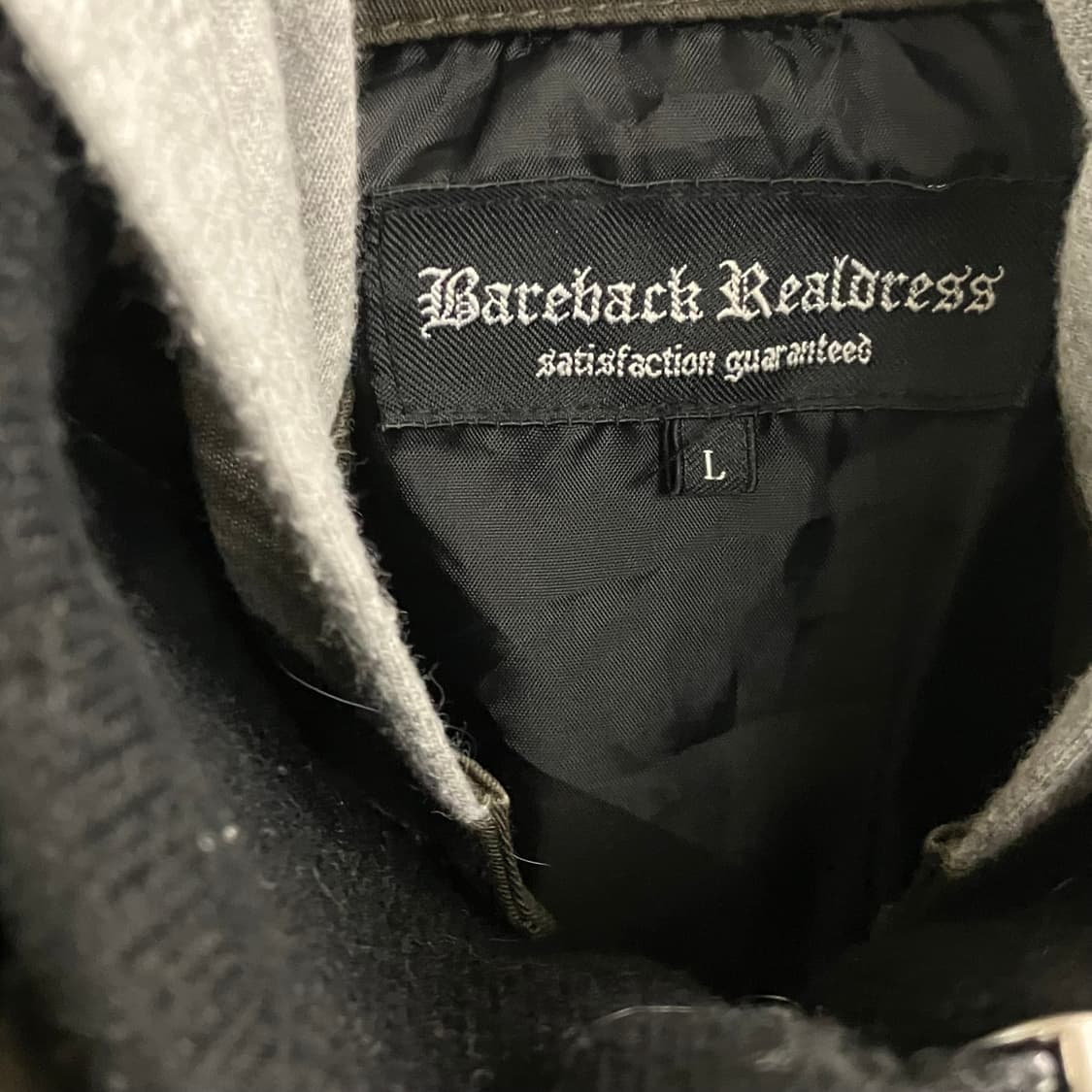 JPN VTG 카키 펑크 지퍼 디테일 자켓 L 상품이미지3