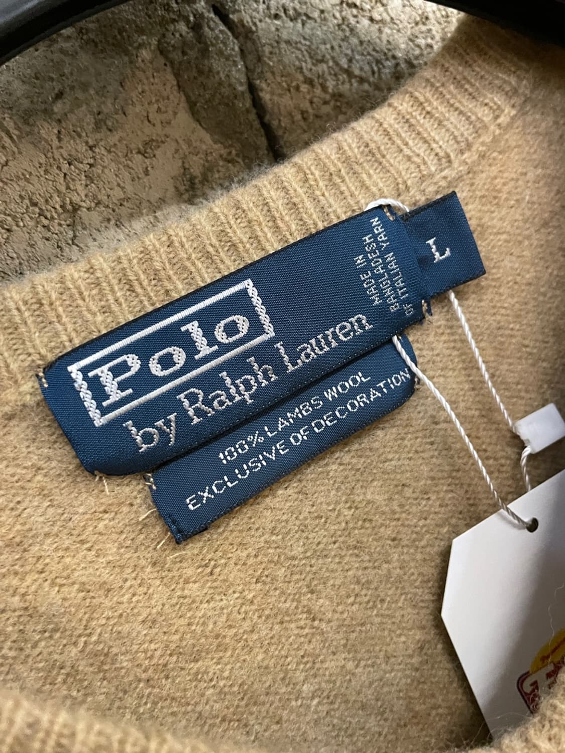 폴로 랄프로렌 카멜 램스울 니트 상품이미지4