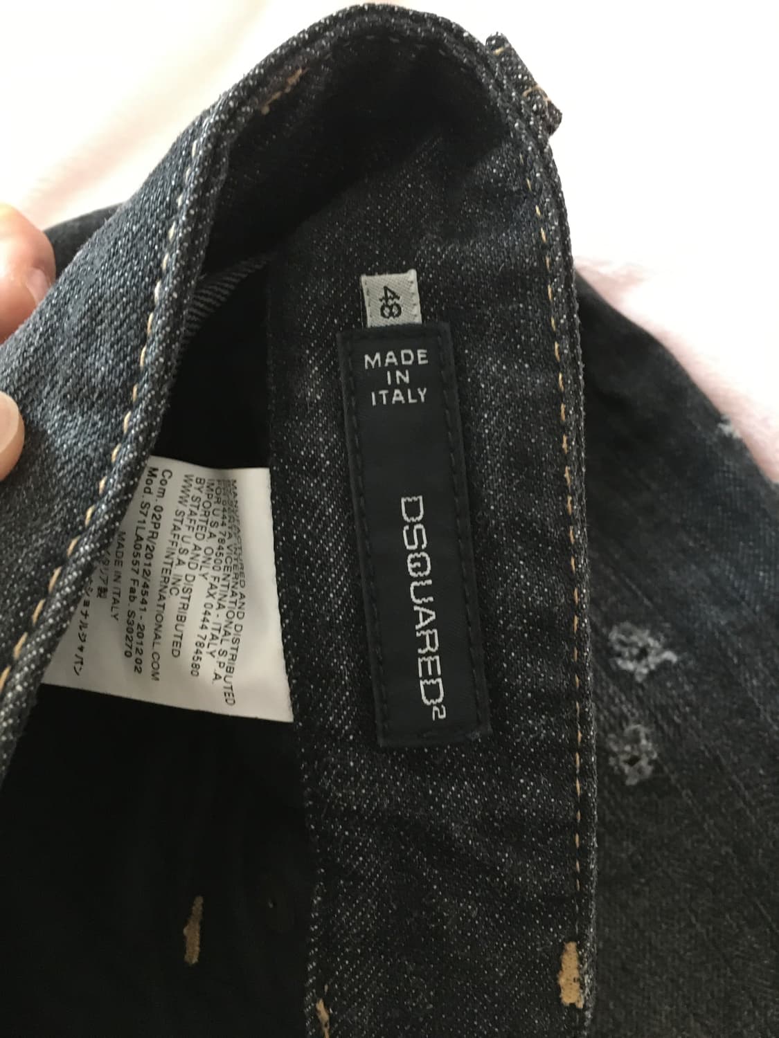 디스퀘어드2 페인트 데미지 스트레이트 진 상품이미지3