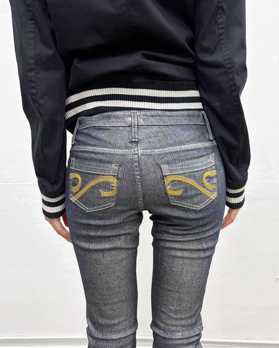 시슬리 메탈릭 코팅 스키니 진 상품이미지4