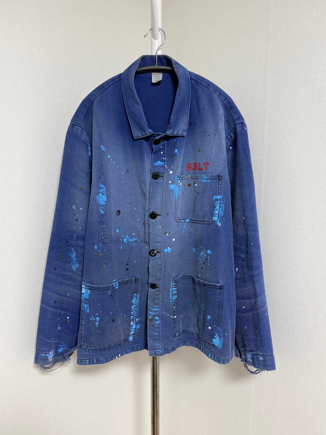 빈티지 페인팅 프렌치자켓 블루 50 상품이미지1