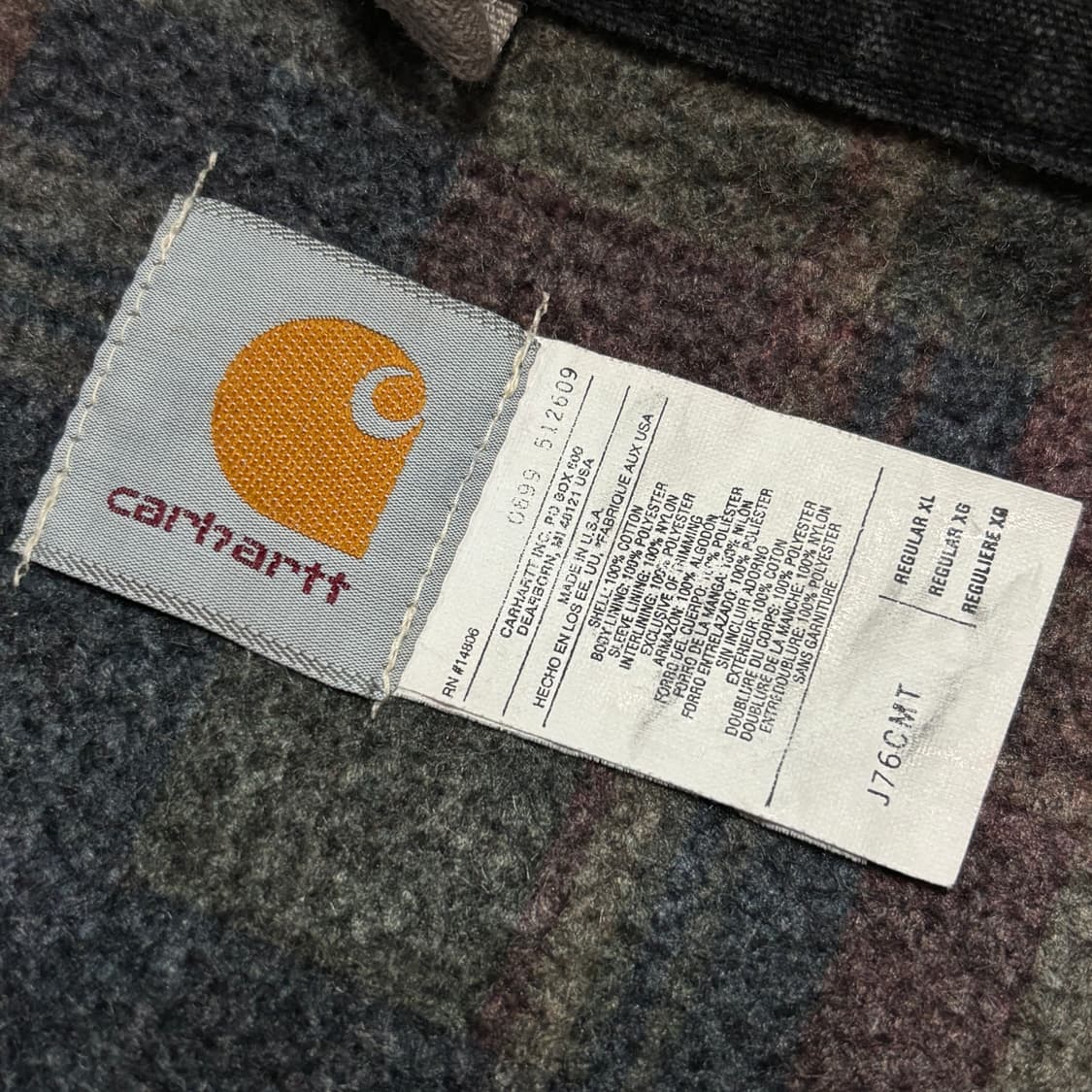 빈티지 칼하트 J76 CMT 디트로이트 자켓 상품이미지4