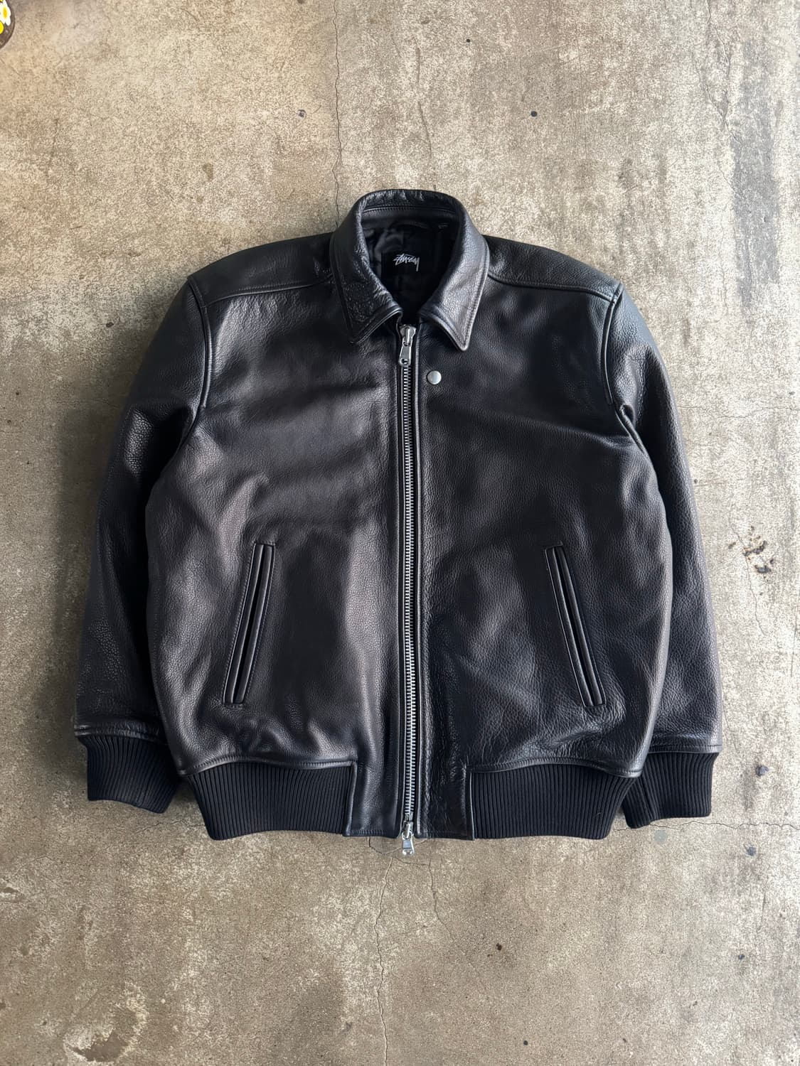 Fw24 스투시 레더 플라이트 자켓 상품이미지7