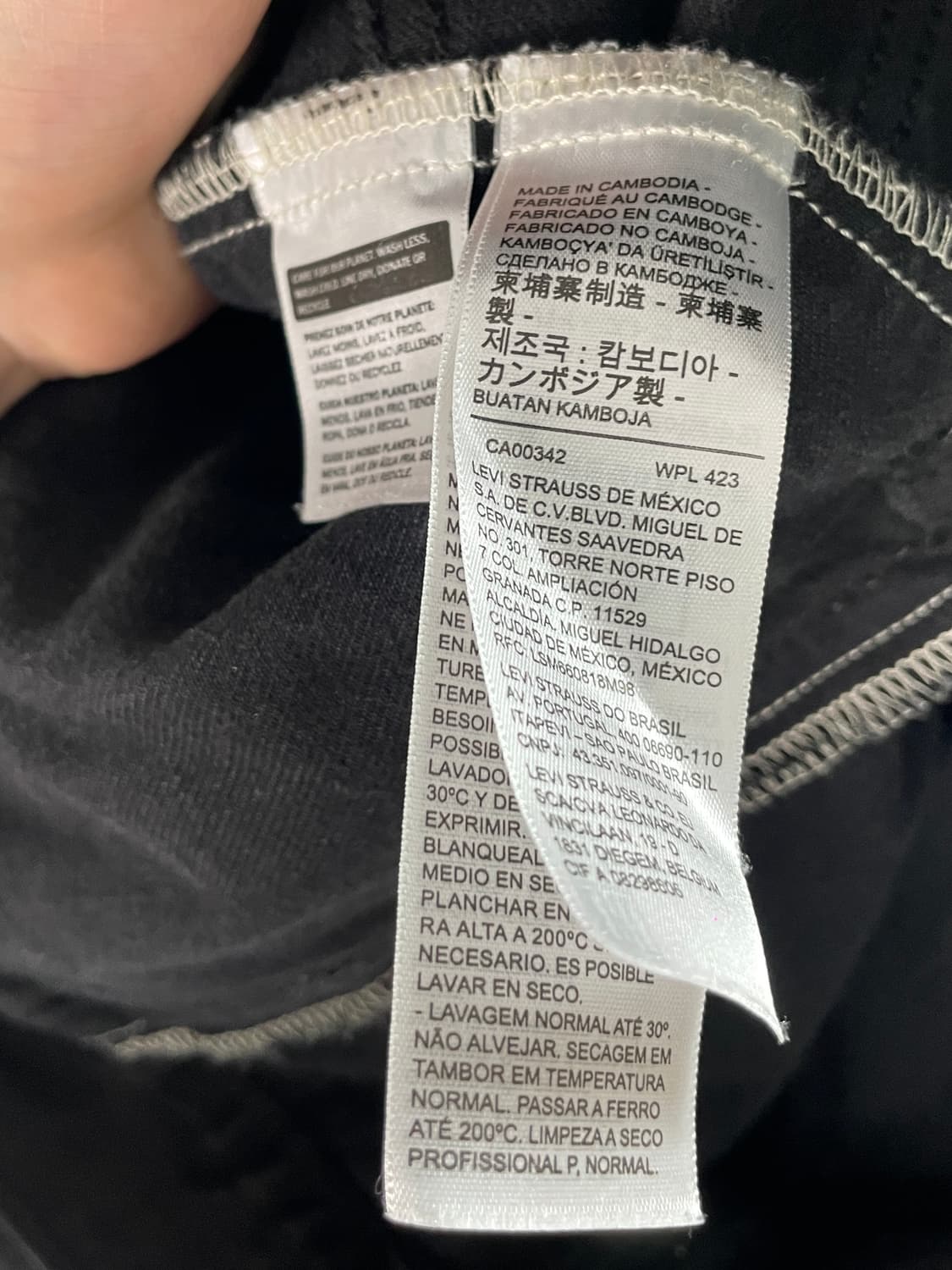 리바이스 레드탭 흑청 워싱 데님자켓 (on.242) 상품이미지6