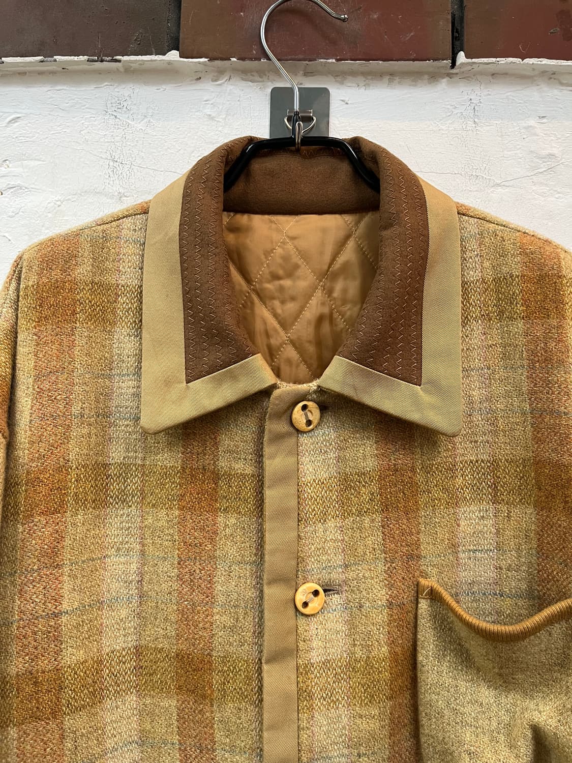 Jun Men 준맨 재팬 울 혼방 체크 셔츠 자켓 F 상품이미지2