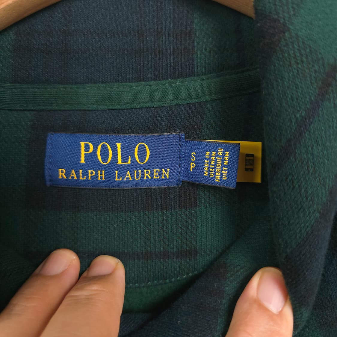 폴로 랄프로렌 Polo 신형 체크 숄카라넥 맨투맨 S 상품이미지6
