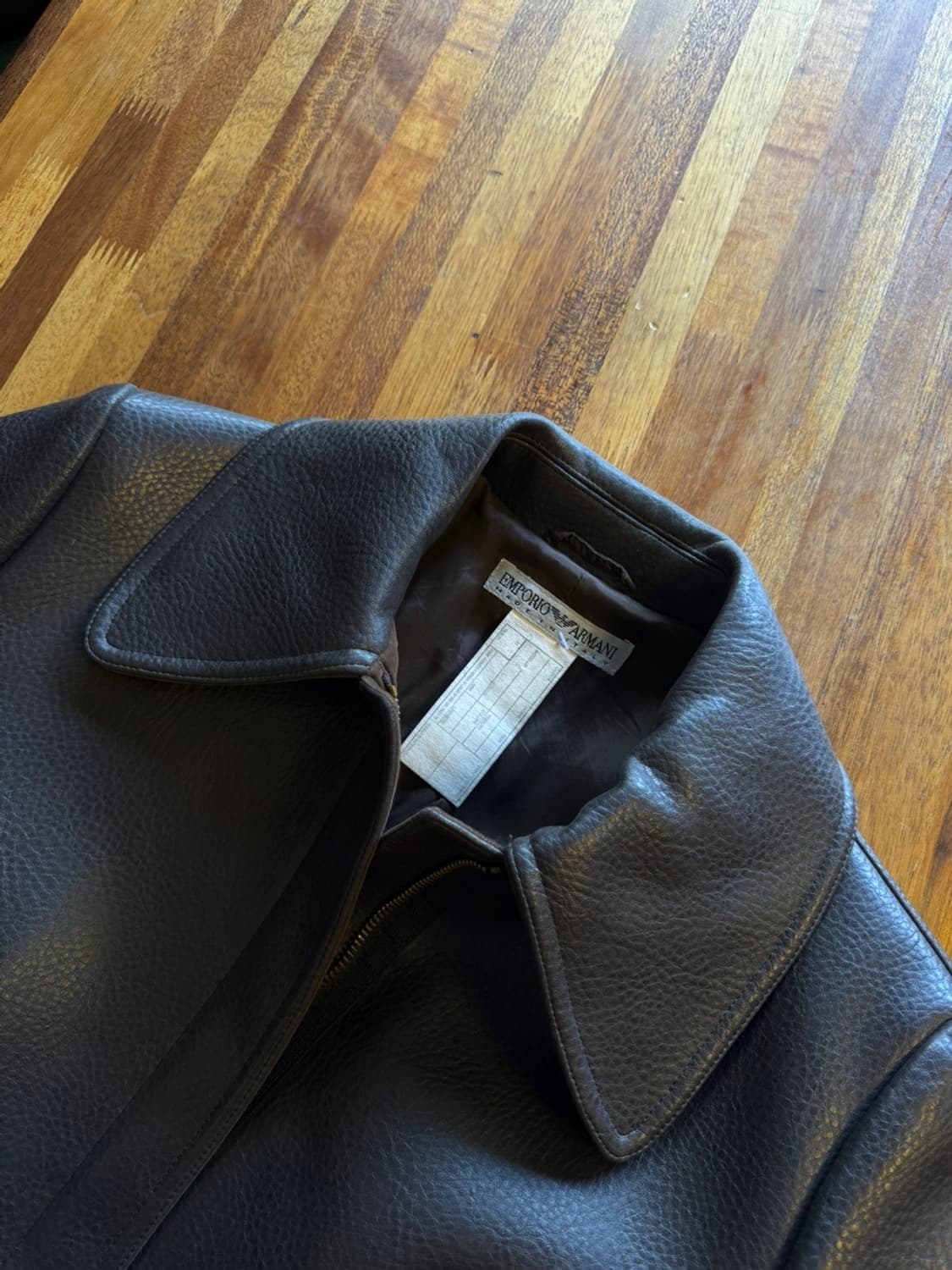엠포리오 아르마니 그레인레더 코트 55~66 상품이미지4