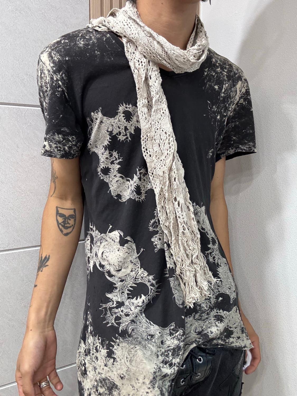 19. Ivory grunge scarf 2.2 상품이미지3