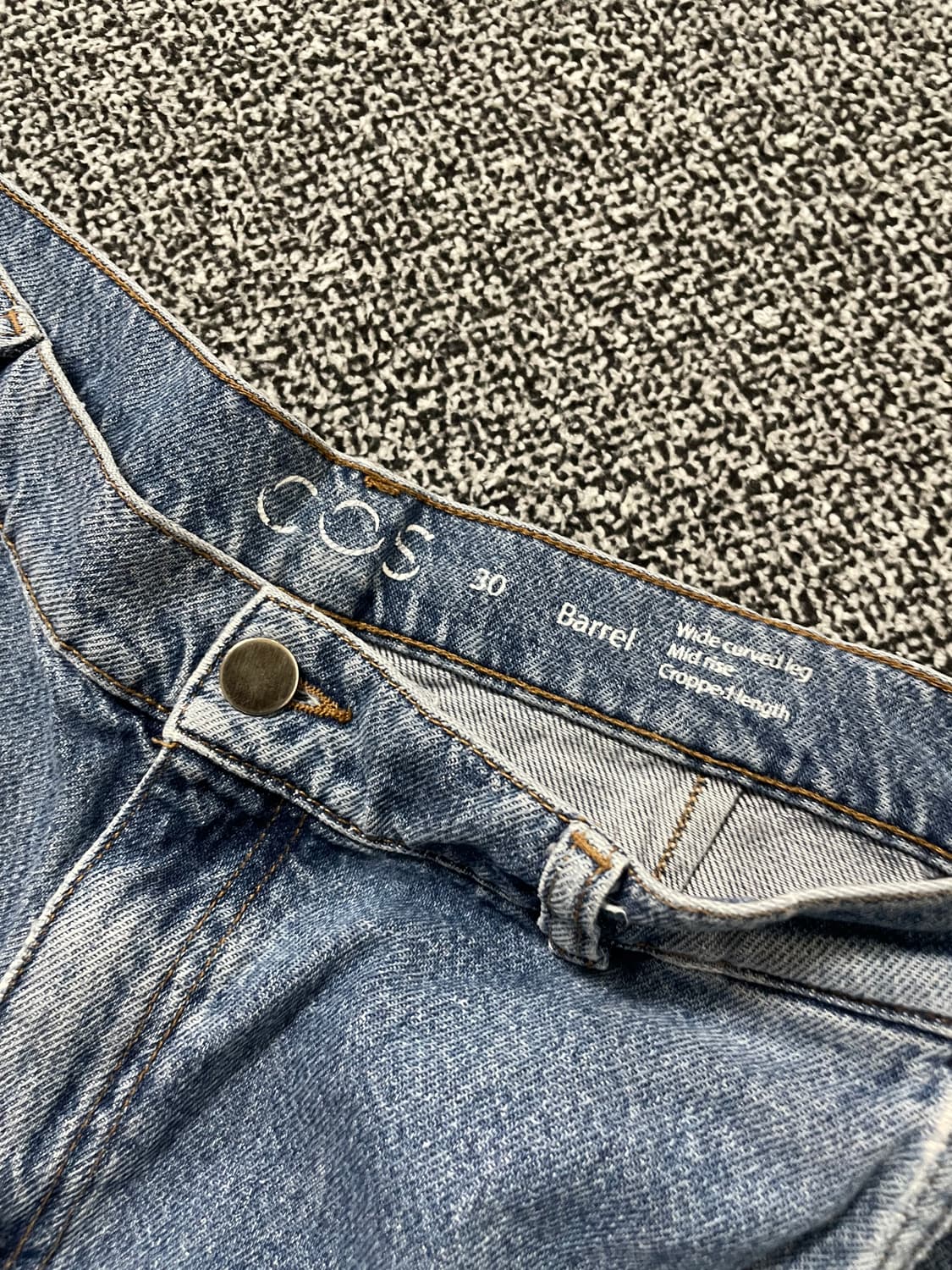 빈티지9. Cos 코스 와이드 베럴 데님 청바지 진 팬츠 상품이미지2