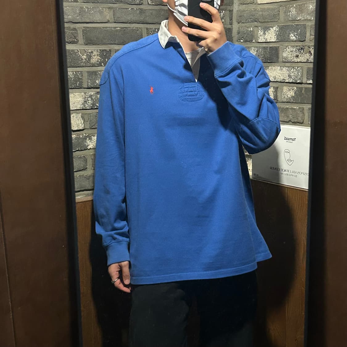 L) 폴로 랄프로렌 단가라 럭비티 긴팔 카라티 상품이미지9