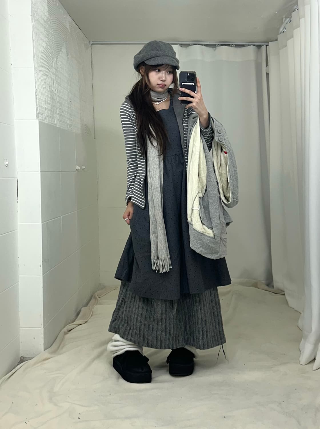 그레이 너드모리 니혼진 코디세트 상품이미지2