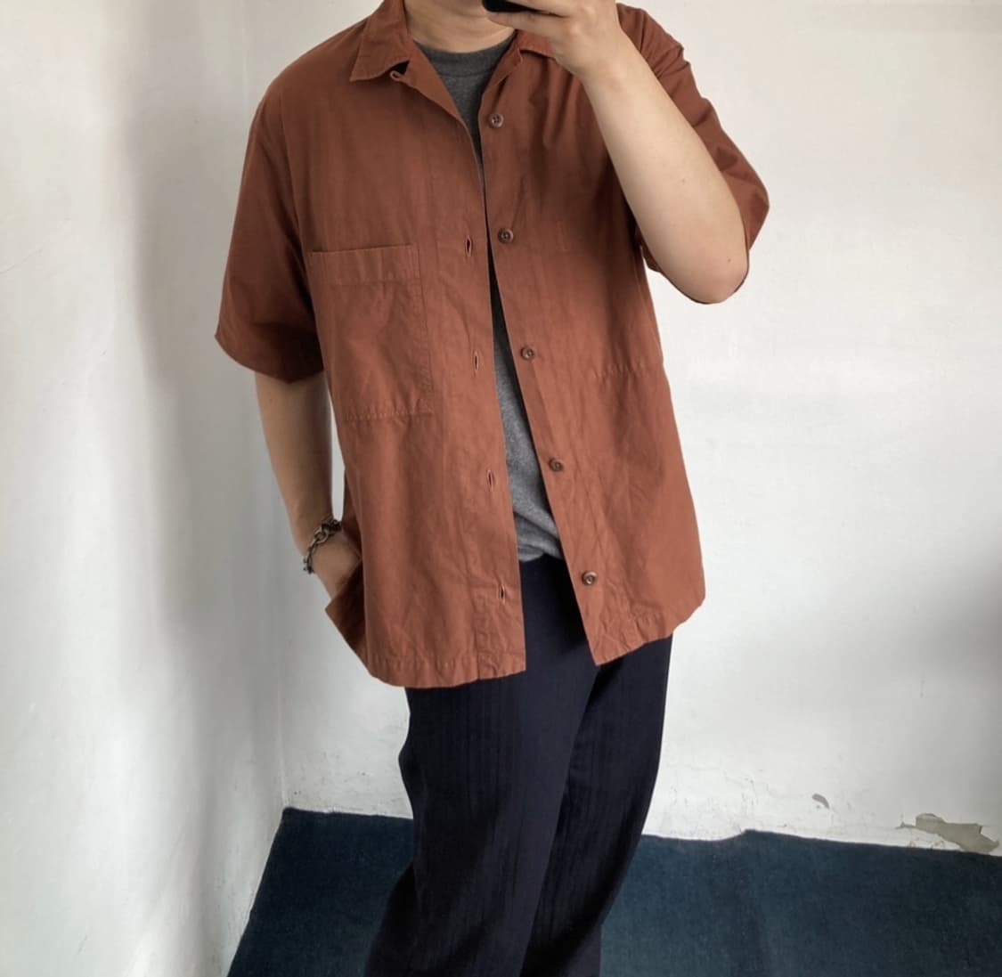 GARMENT DYE BASIC POPLIN SHIRT 상품이미지3