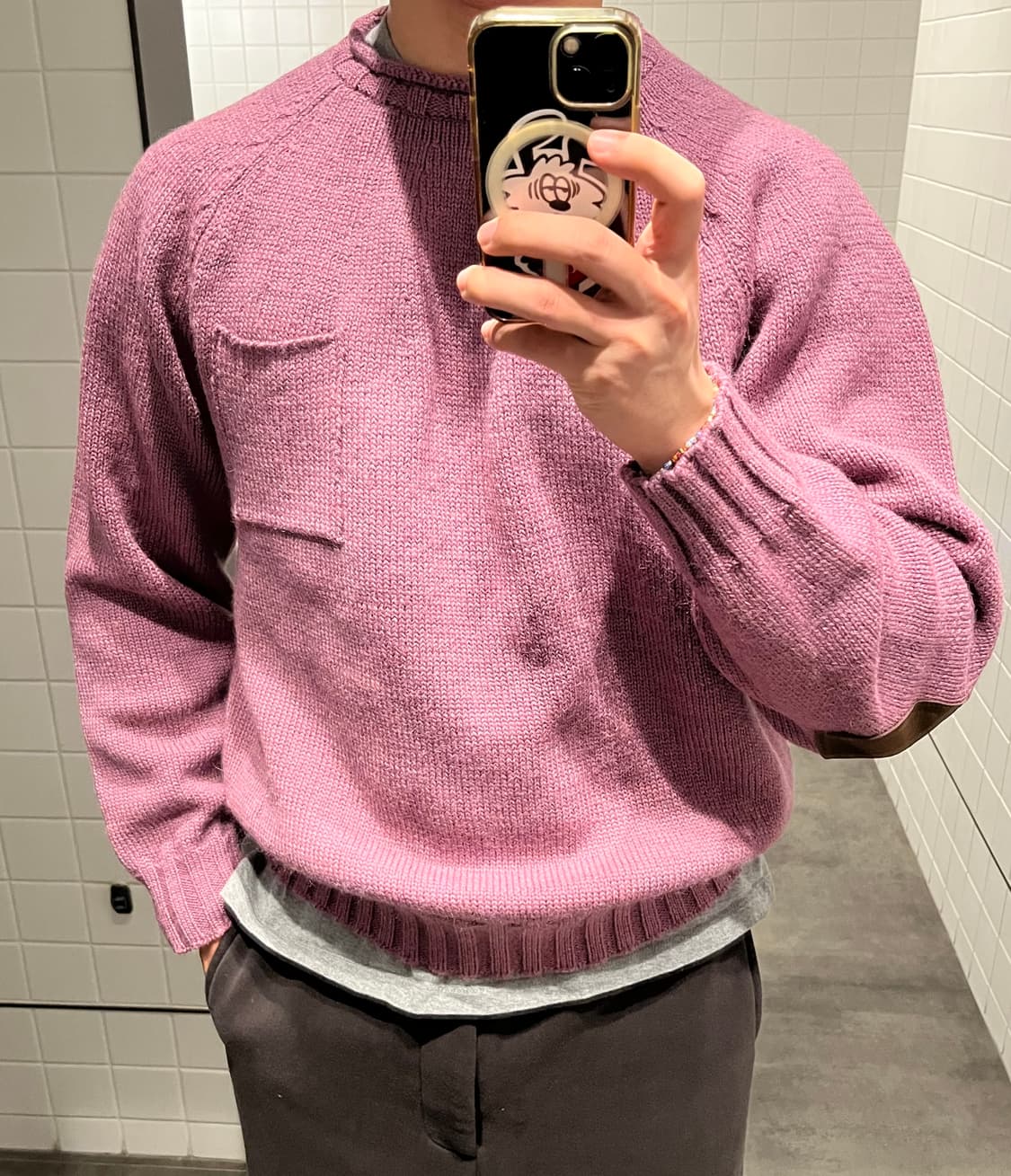 [40] 올드조 / 22FW 트위디 얀 롤넥 스웨터 / 플럼 상품이미지6