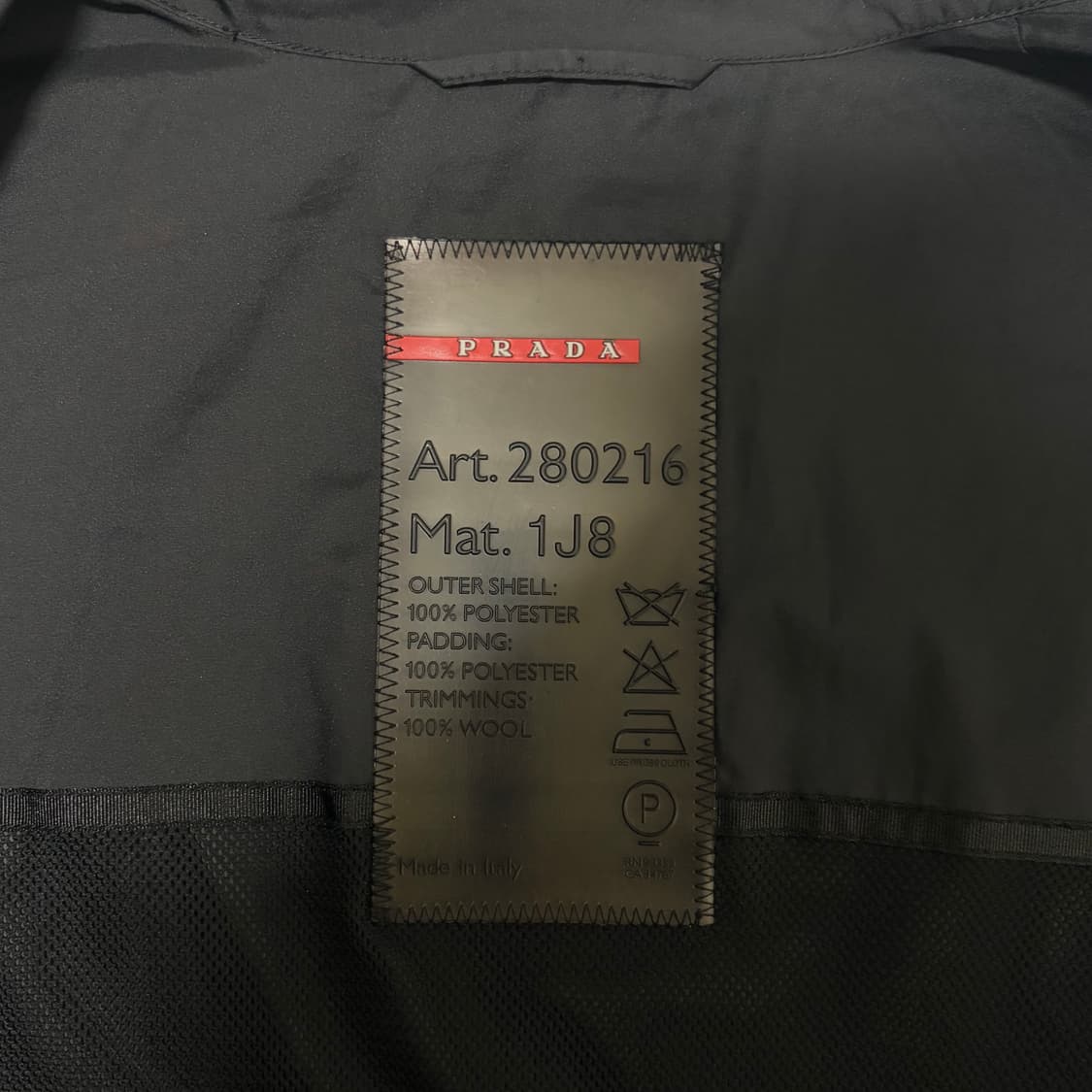 00s 프라다 스포츠 레드라벨 지퍼 자켓 (베스트 활용 가능) 상품이미지6