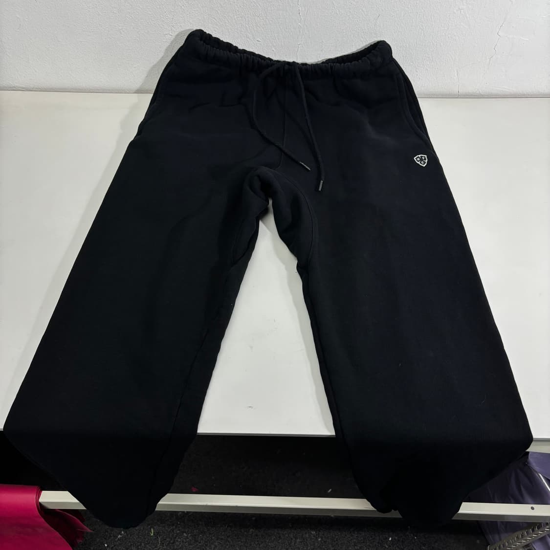 S 헤리티지플로스 블랙 스웻 조거팬츠 상품이미지2