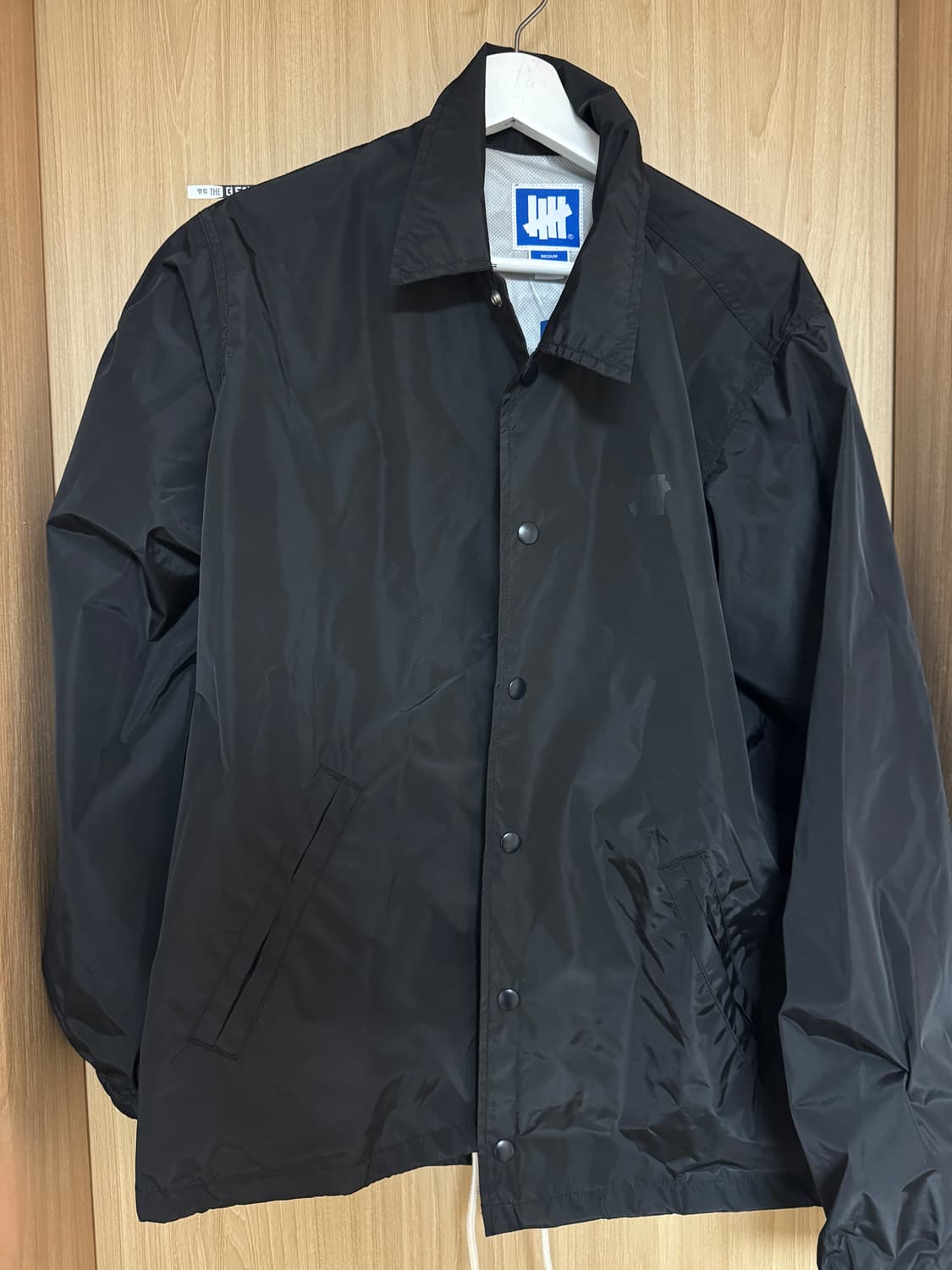 언디피티드 아이콘 코치 자켓 블랙 M 상품이미지1