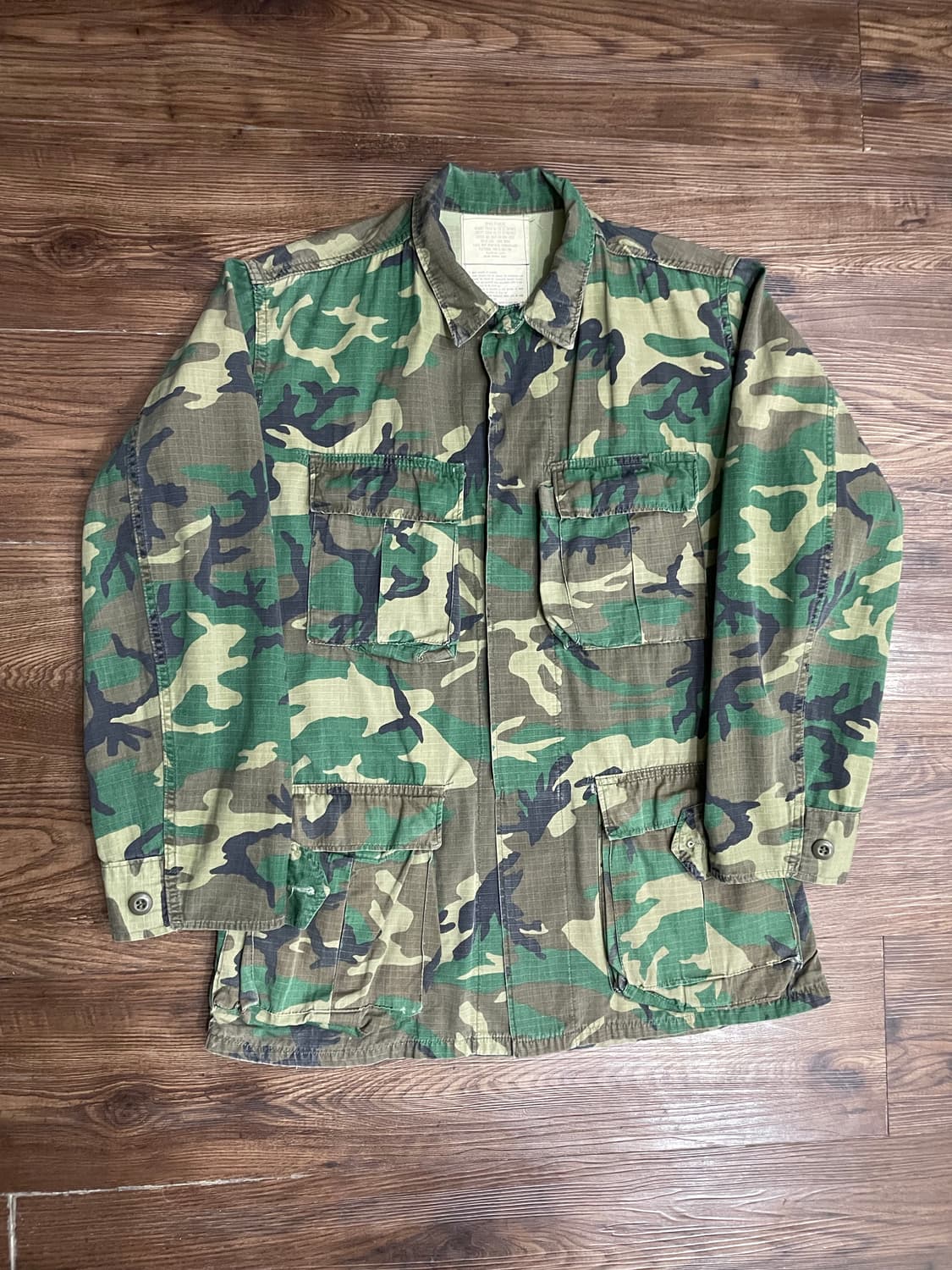 80년산 미군 희귀 RDF ERDL 퍼티그 자켓 SR 상품이미지1