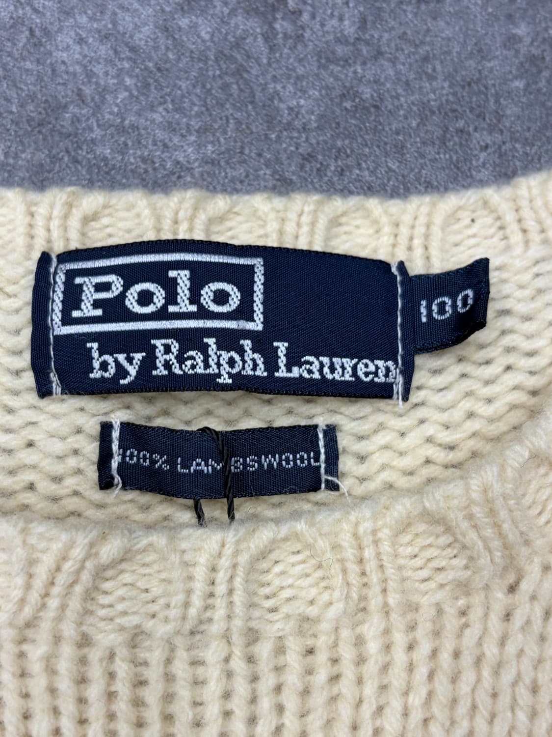 폴로 랄프로렌 성조기 램스울 니트 아이보리 상품이미지7