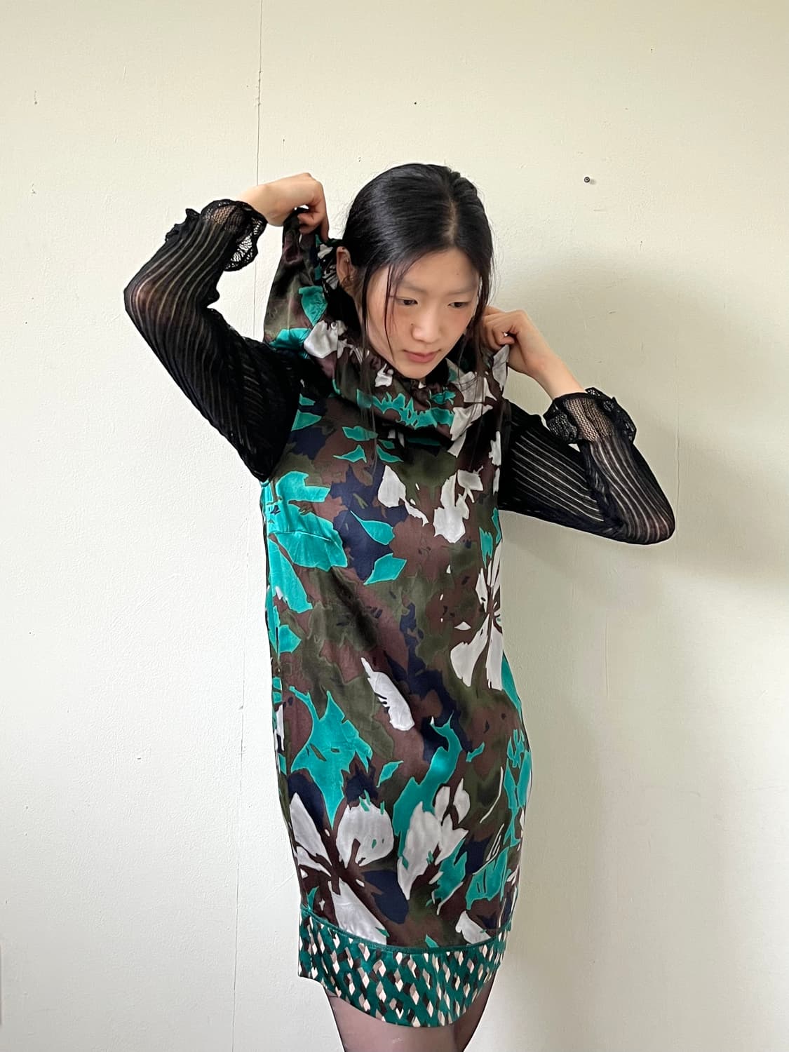 MISSONI 밀리터리 플라워 원피스 상품이미지6