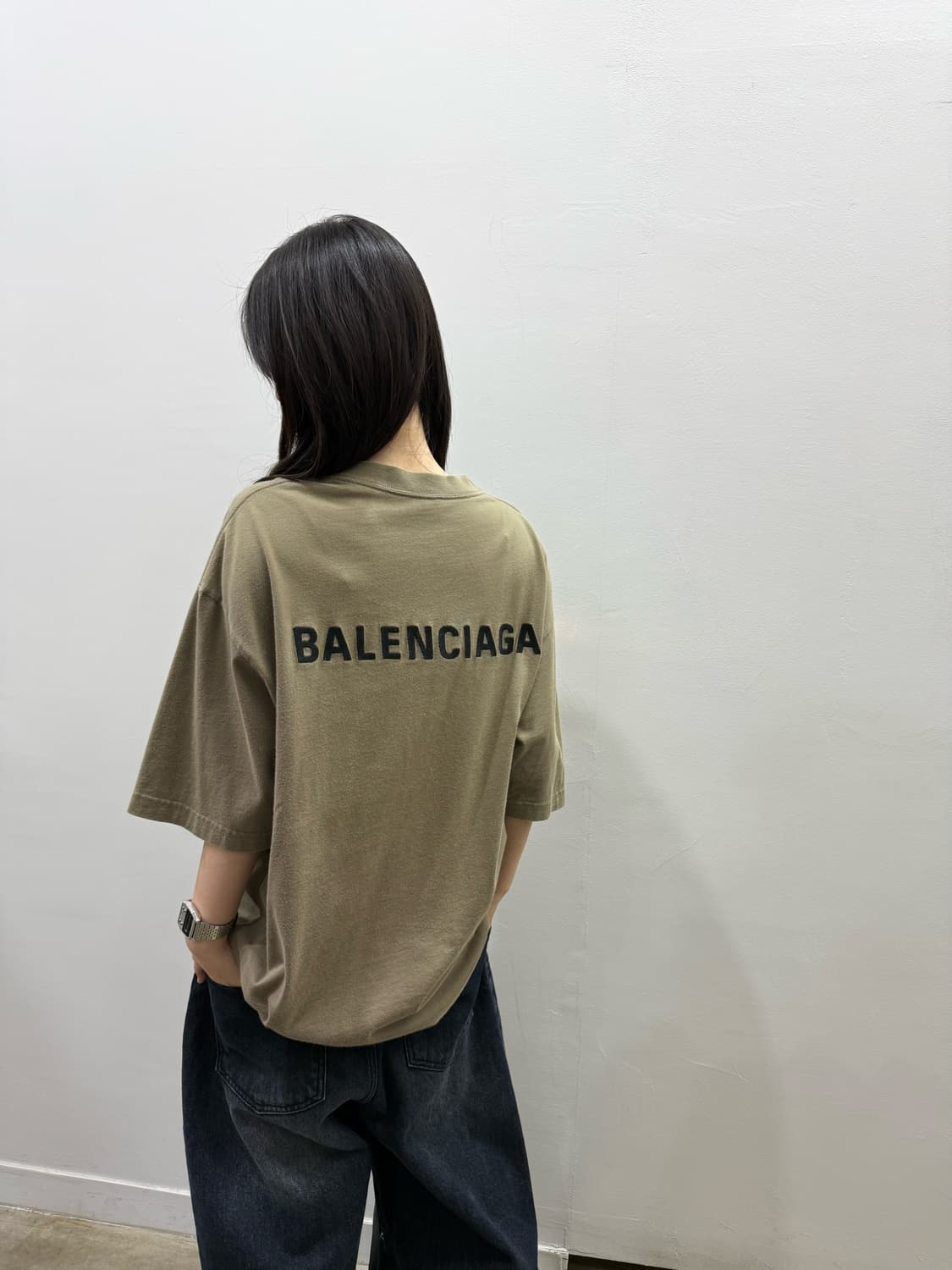 발렌시아가 로고 오버핏 티셔츠 상품이미지1