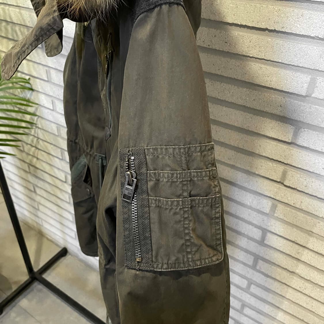 BUCKAROO 버카루 퍼후드 밀리터리 파카 멀티포켓 스트링 디테일 카키 상품이미지7