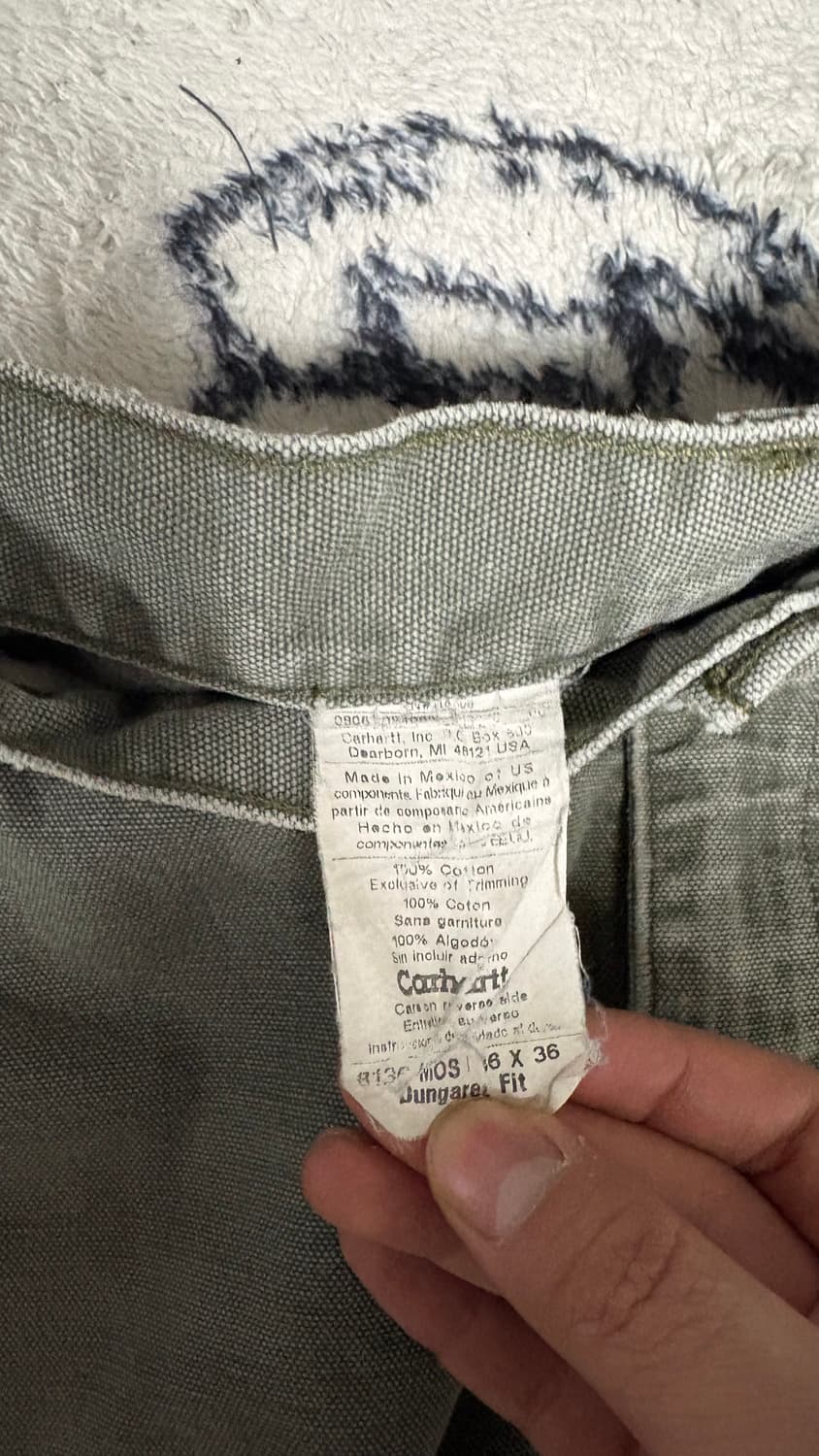 (33) 00s 빈티지 칼하트 더블니 모스그린 상품이미지2