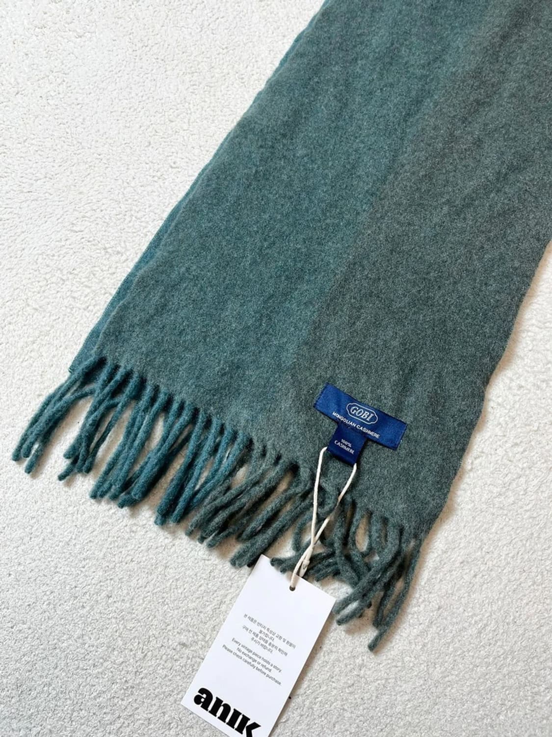 고비 GOBI 지블링 투톤 캐시미어 머플러 A1823 상품이미지3