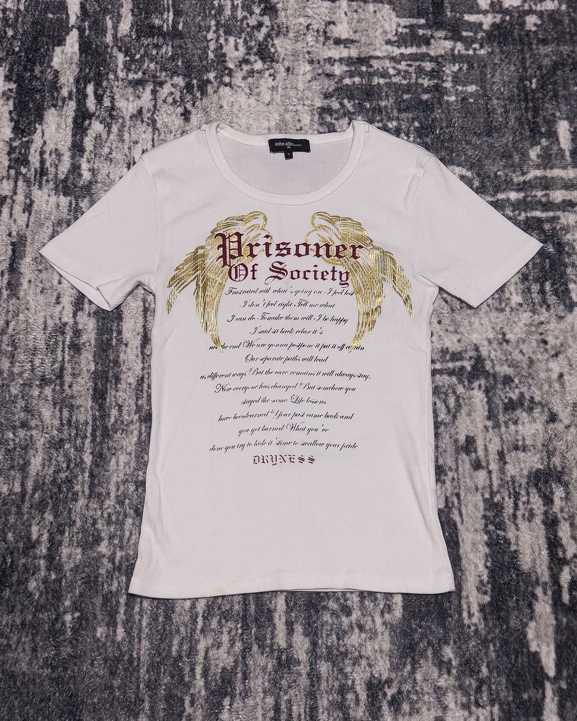 {In The Attic} Wing Graphic Ribbed Tee   상품이미지3