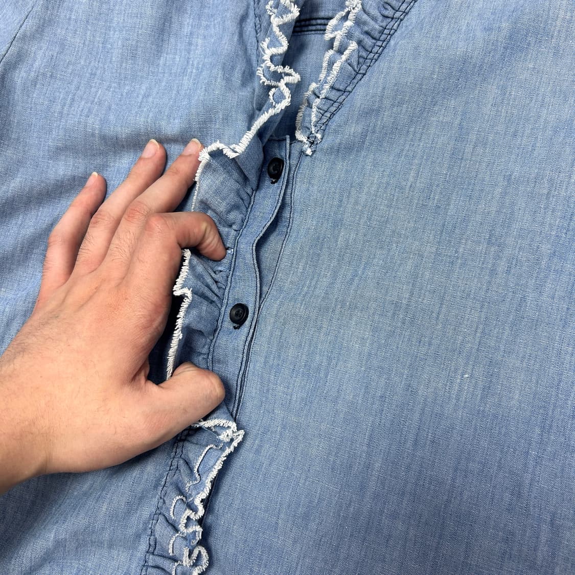 이자벨마랑 우먼스 셔링 데님셔츠(36) 상품이미지6