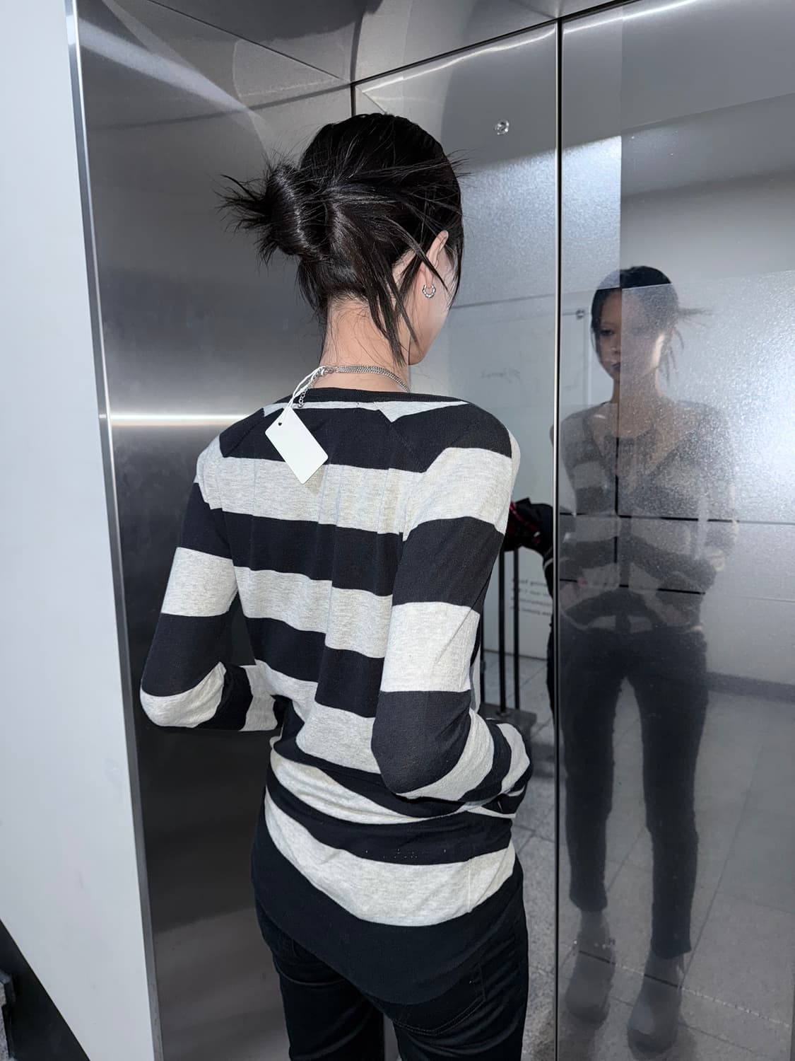 stripe long cardigan 상품이미지4