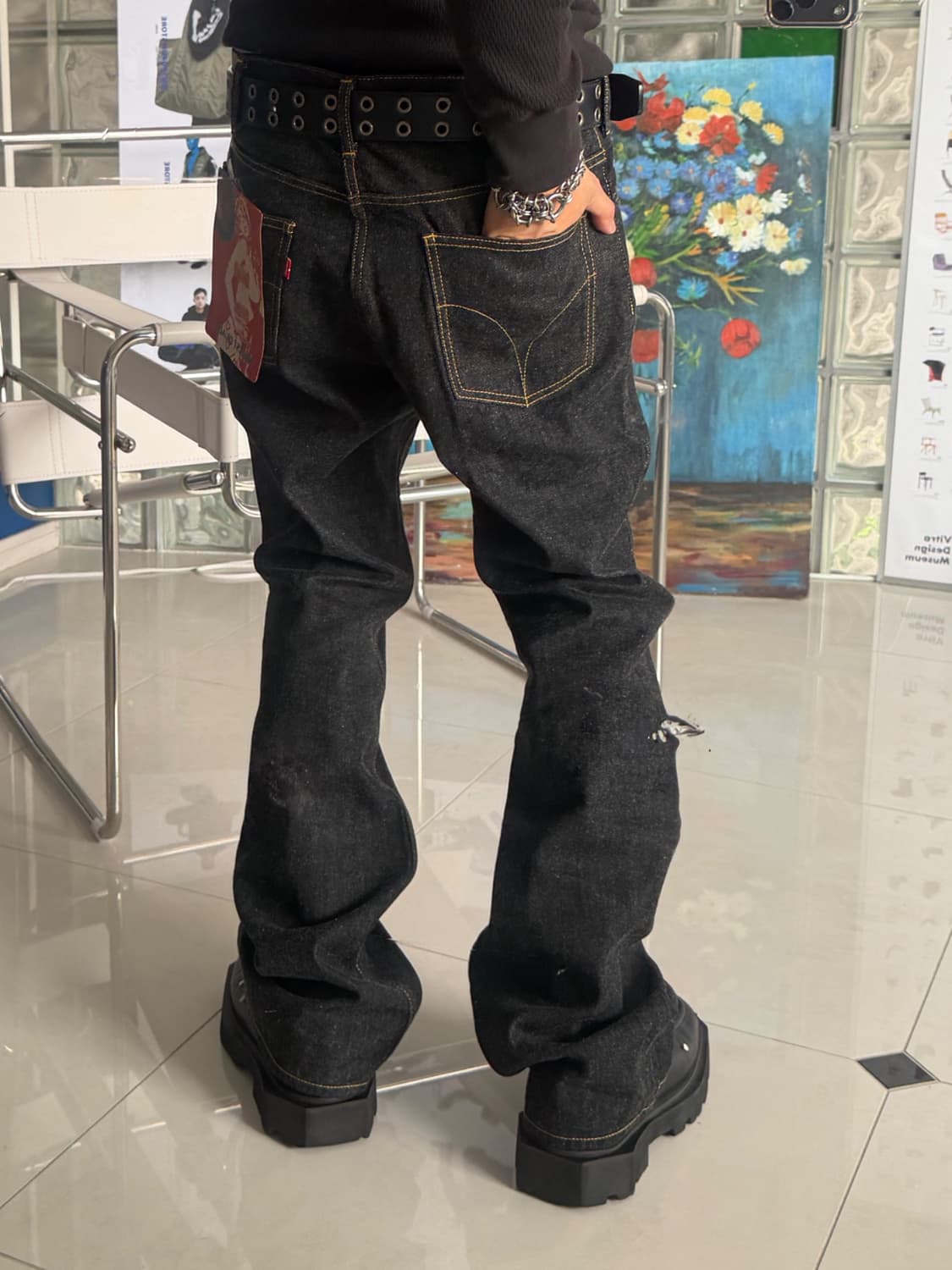 denim flare pants 데님 플레어 펜츠 상품이미지1