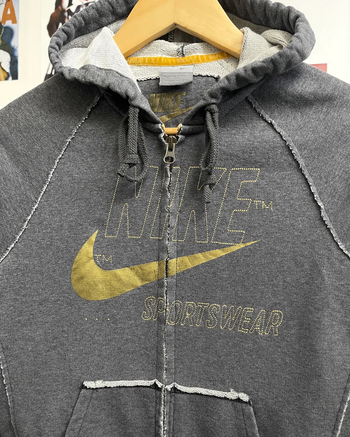 나이키 00s 빅스우시 차콜 후드집업 상품이미지6