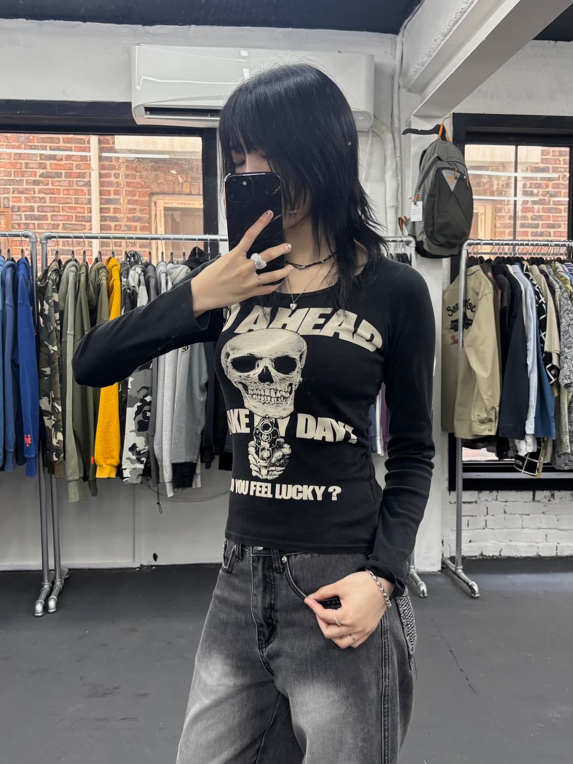히스테릭 글래머 GO AHEAD 롱슬리브 상품이미지1