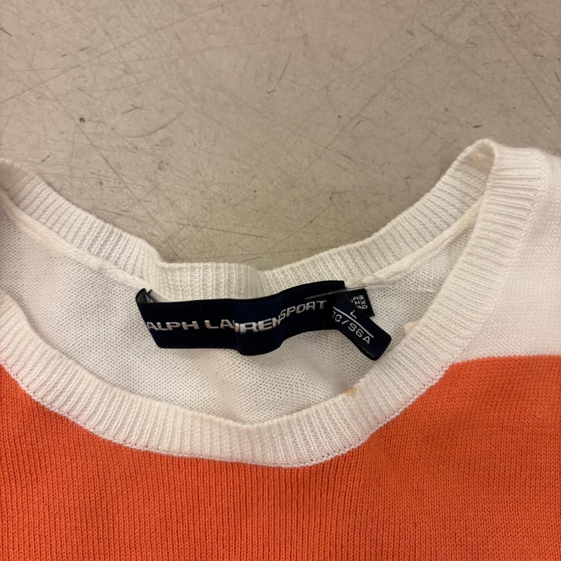 폴로 랄프로렌 오렌지 스트라이프 니트 상품이미지3