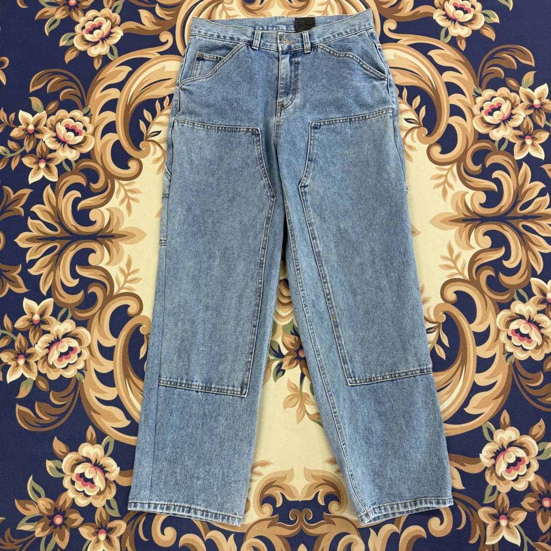 (L)콜라보 Collavo 더블니 데님팬츠 상품이미지1