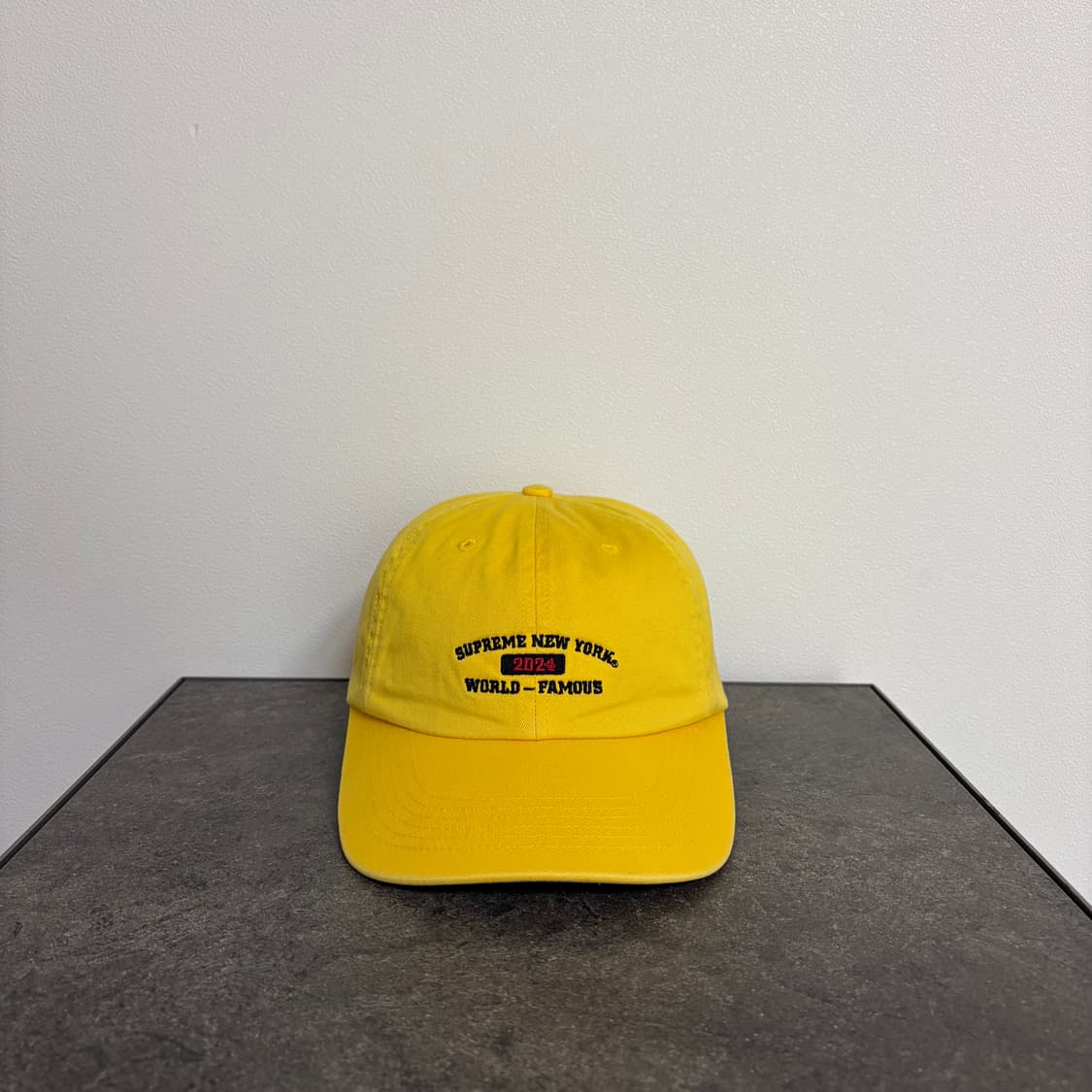 (OS) 슈프림 6패널 볼캡 모자 뉴욕 옐로우 상품이미지1