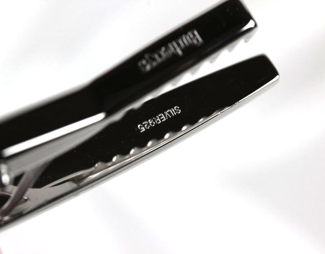 버버리 A등급 5.2cm 은 실버925 유광 남자 명품 넥타이핀 상품이미지4