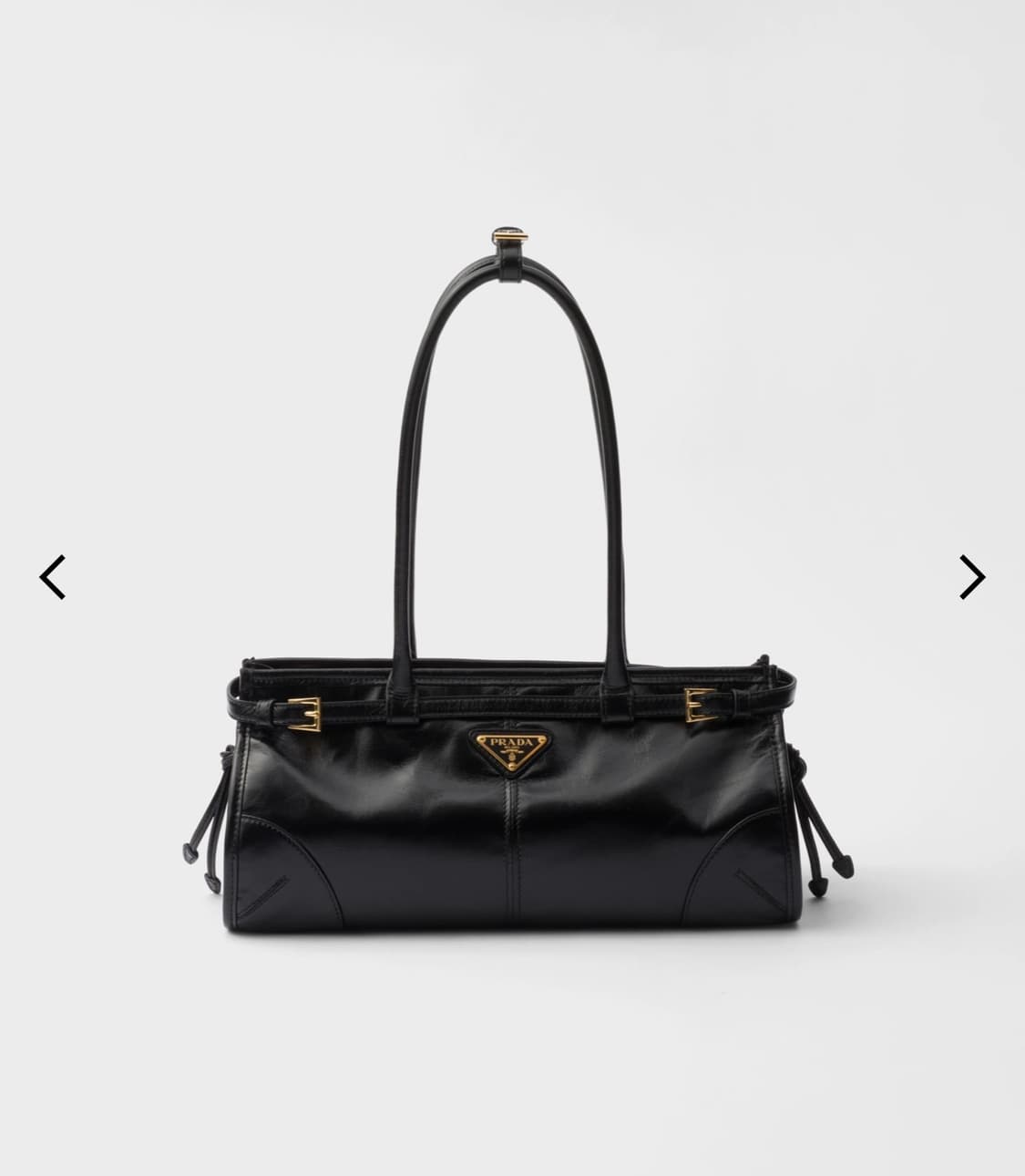 프라다 보니 미디엄 핸드백 블랙 상품이미지1