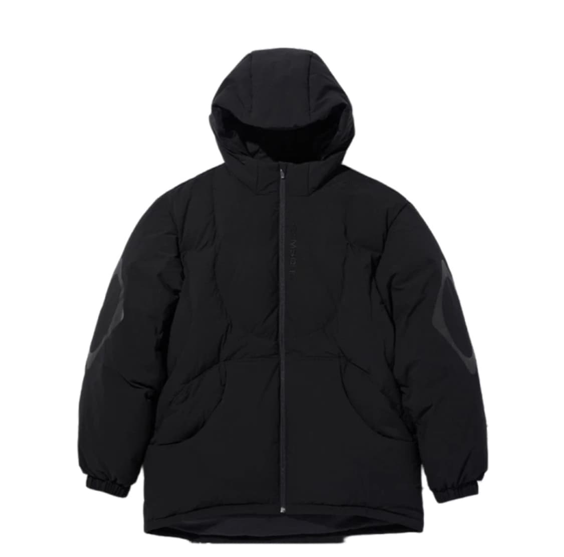 (W) 미스치프 롬버스 후디드 다운 자켓 블랙 상품이미지1