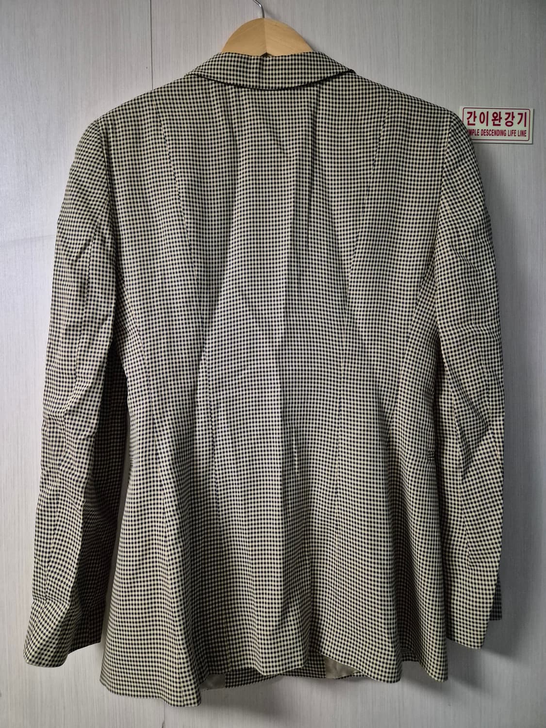 빈티지 엠포리오 아르마니 체크 블레이저 42
 상품이미지3