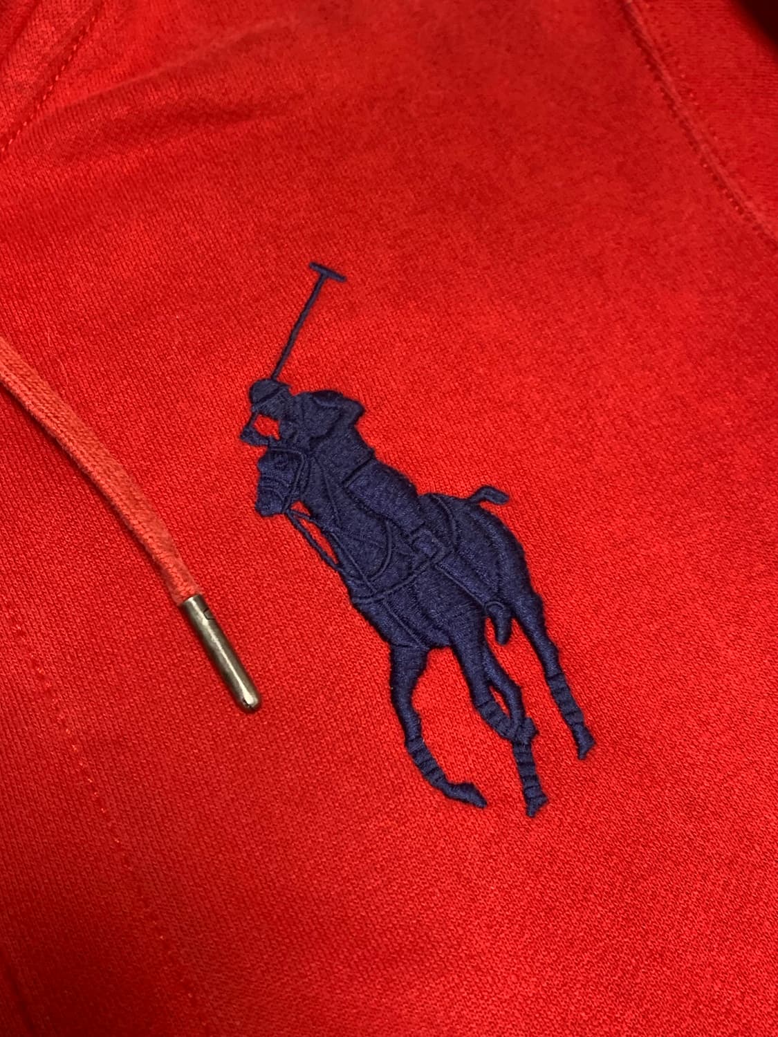 폴로 빅포니 후드집업 레드 상품이미지4