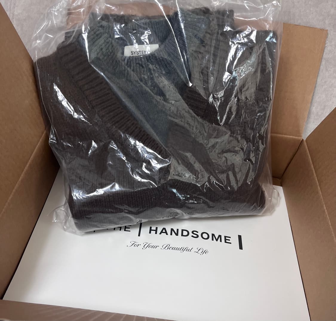 시스템옴므 25FW 파리컬렉션 울 더블 넥 브이넥 니트 역시즌 상품이미지7