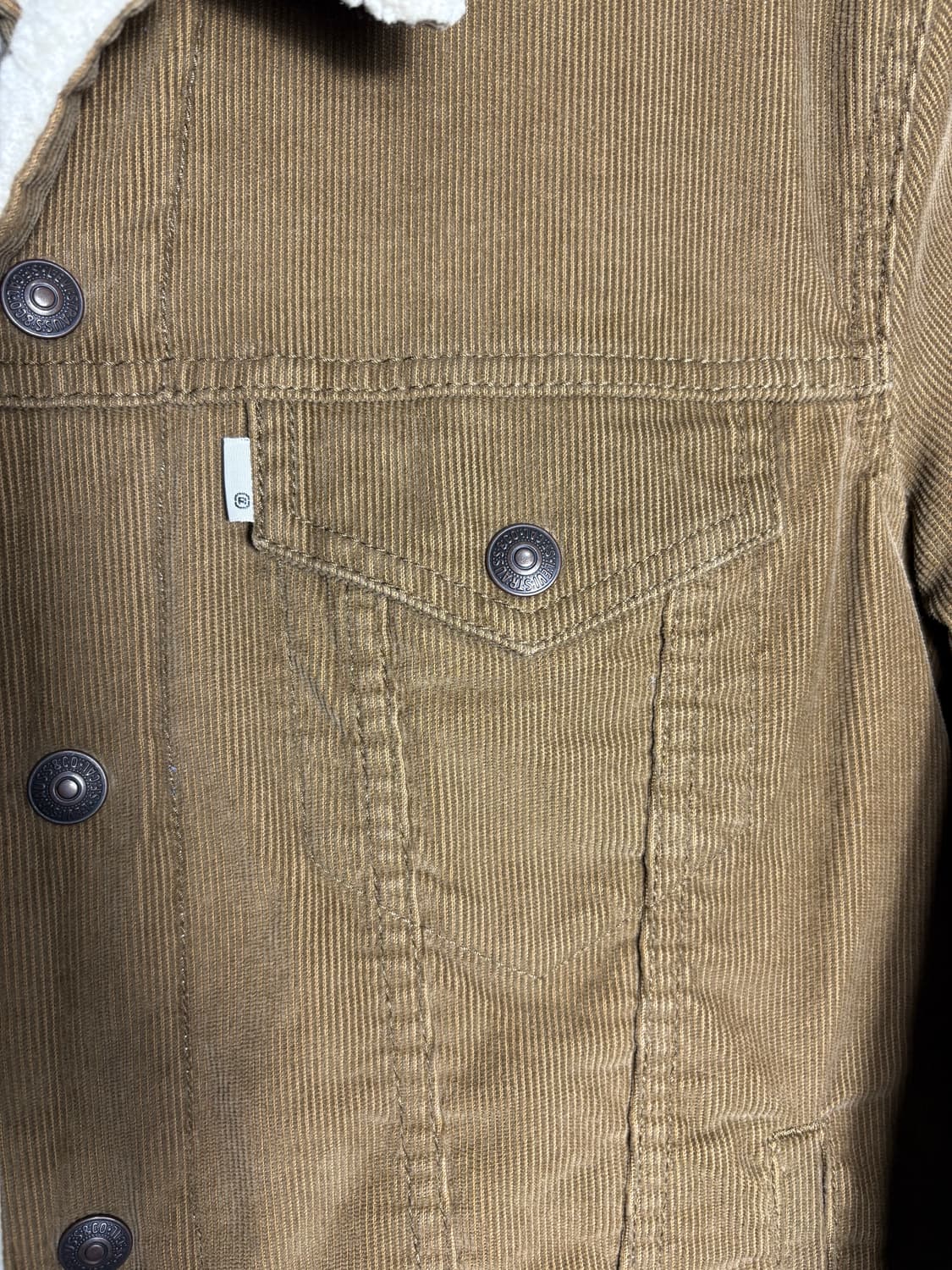 리바이스 화이트탭 시어링 카라 코듀로이 자켓 상품이미지5