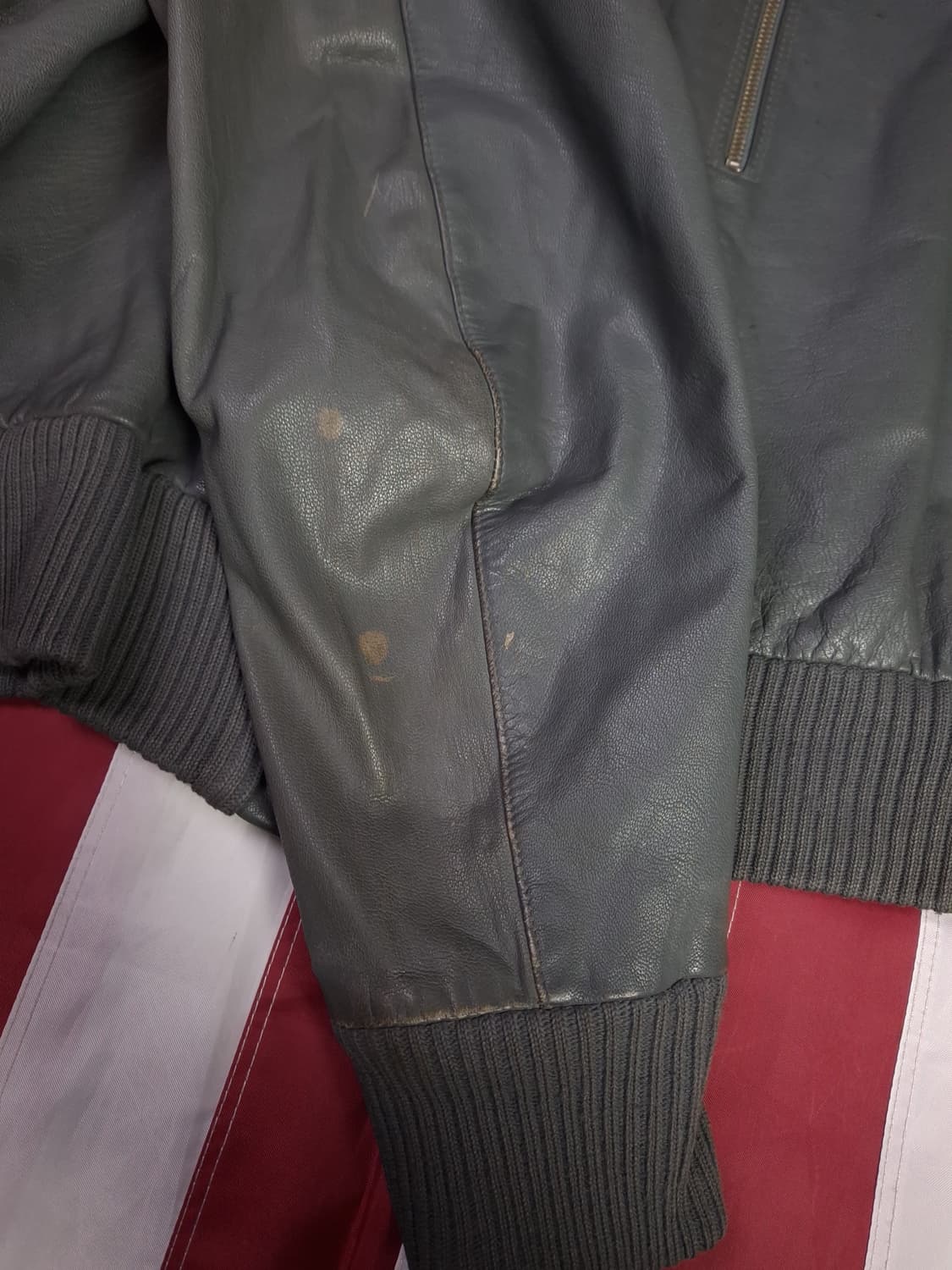 오리지날 독일군 리얼레더 플라이트 항공자켓 상품이미지6