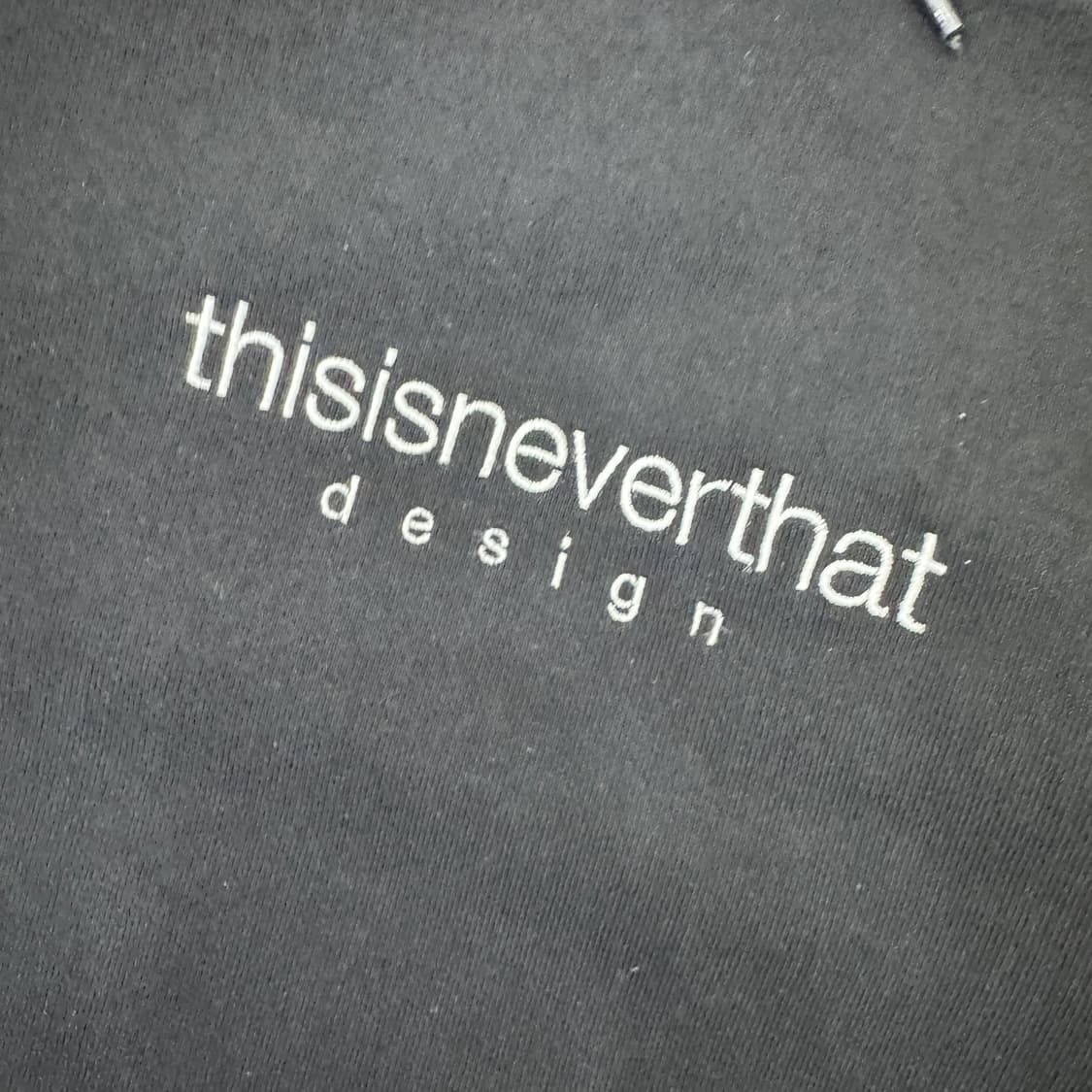 L(105) 디스이즈네버댓 디네댓 블랙 후드 티셔츠  상품이미지3