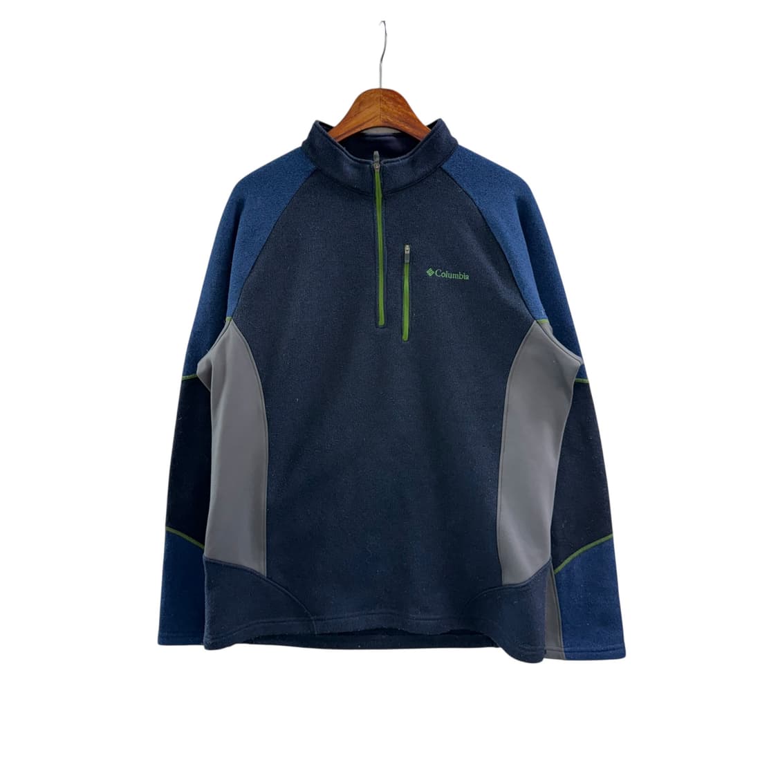 [XXL] 컬럼비아 네이비 니트 반집업 상품이미지3