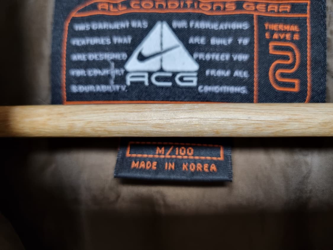 남성 올드스쿨 빈티지 나이키 랩 ACG 덕다운 패딩 조끼 파카 베스트 상품이미지4