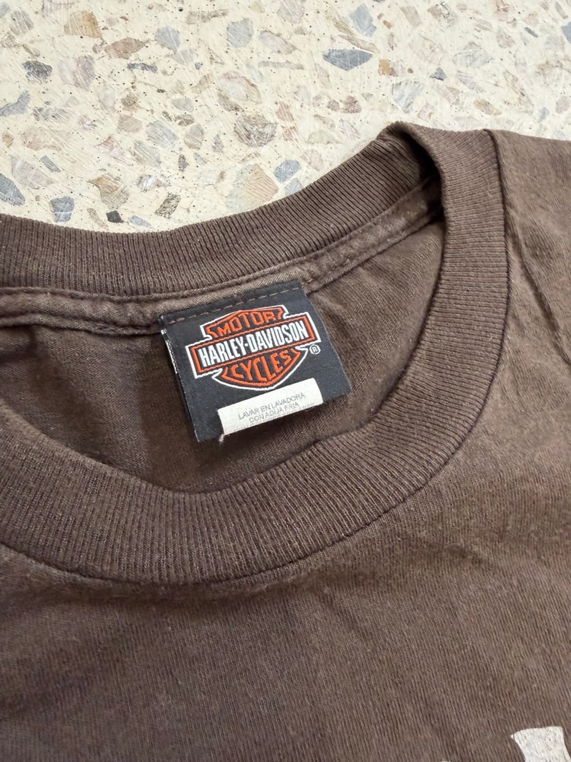 할리데이비슨 프린팅 반팔 브라운 상품이미지5