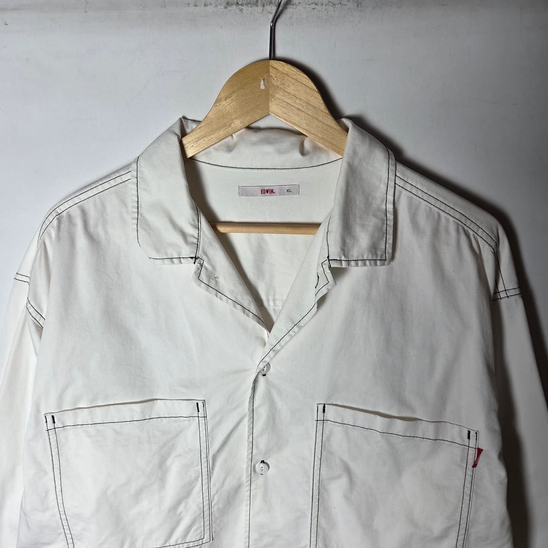 [Edwin] 에드윈 빅포켓 화이트셔츠 상품이미지3