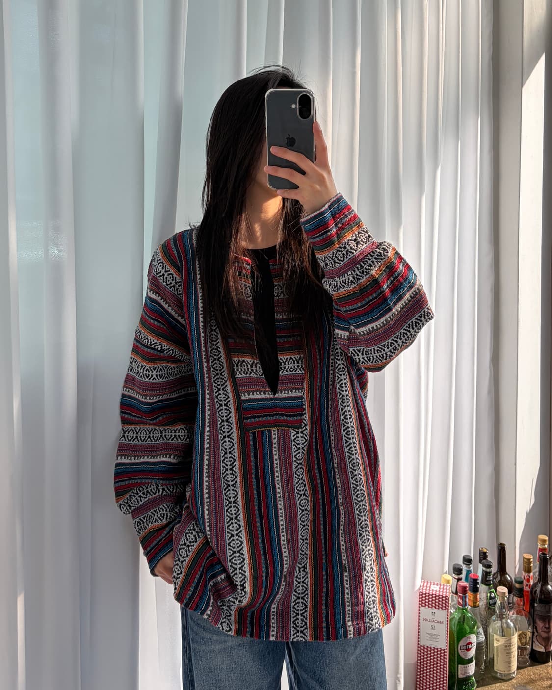 [free]네팔 메이드 보헤미안 에스닉 멕시칸 후드 상품이미지1